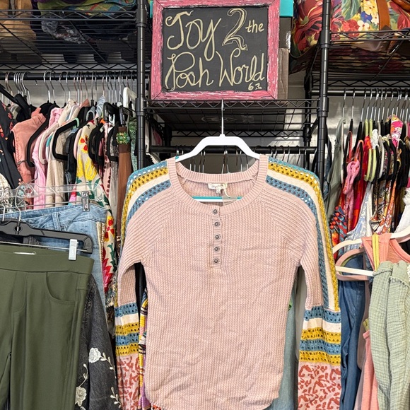 Mystree Soft Knit Sweater in Blush - Picture 1 of 10